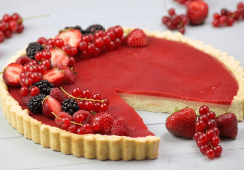 Erdbeer Panna Cotta Tarte by Melli
